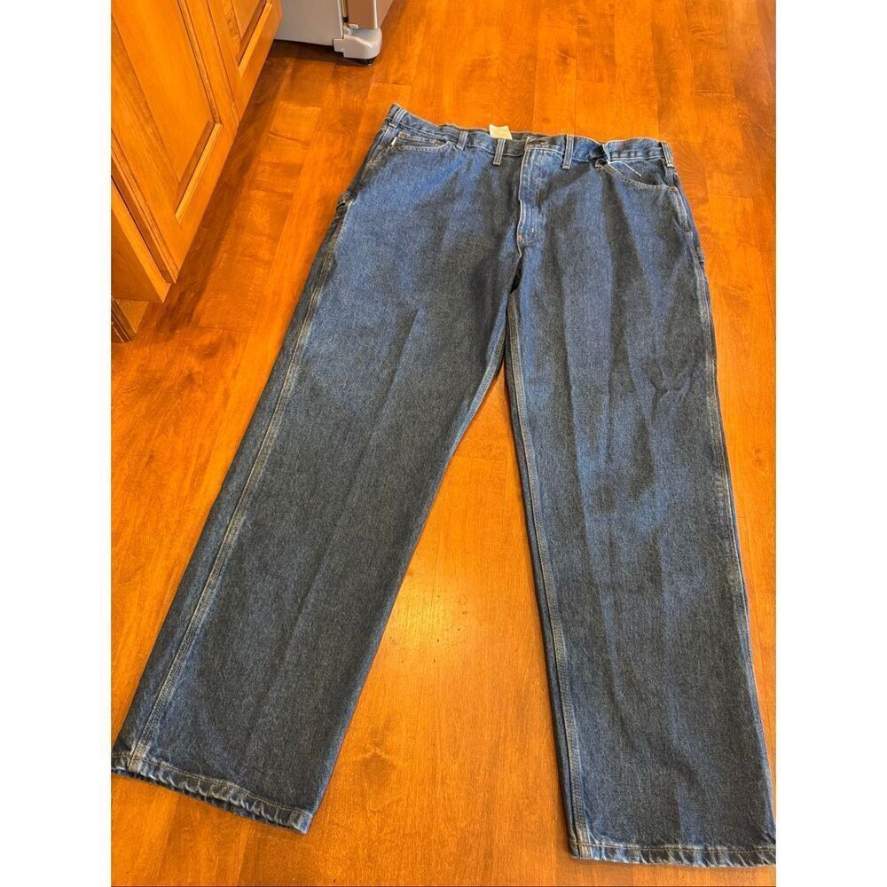 Carhartt B171 DST Carpenter Jeans Mens 44x32 Relaxed Fit Workwear Denim Utility
